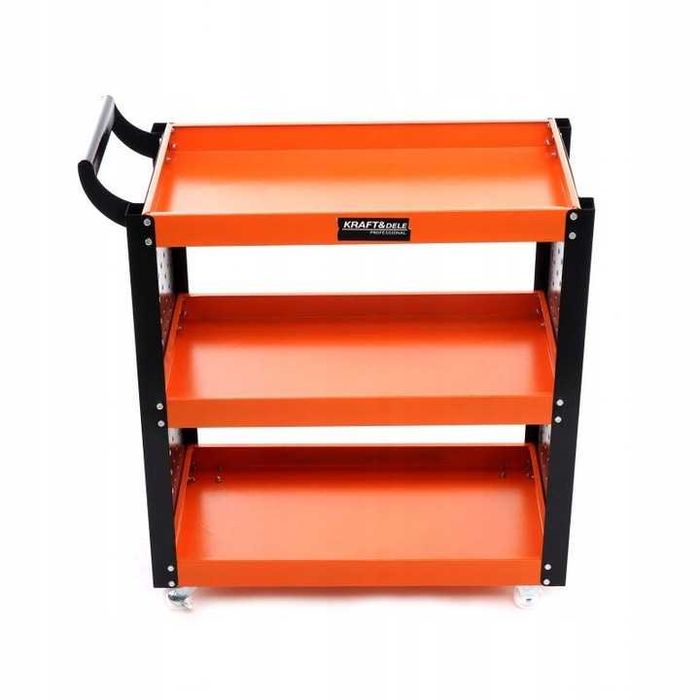 Carucior metalic scule atelier cu roti 3 rafturi (KD365)
