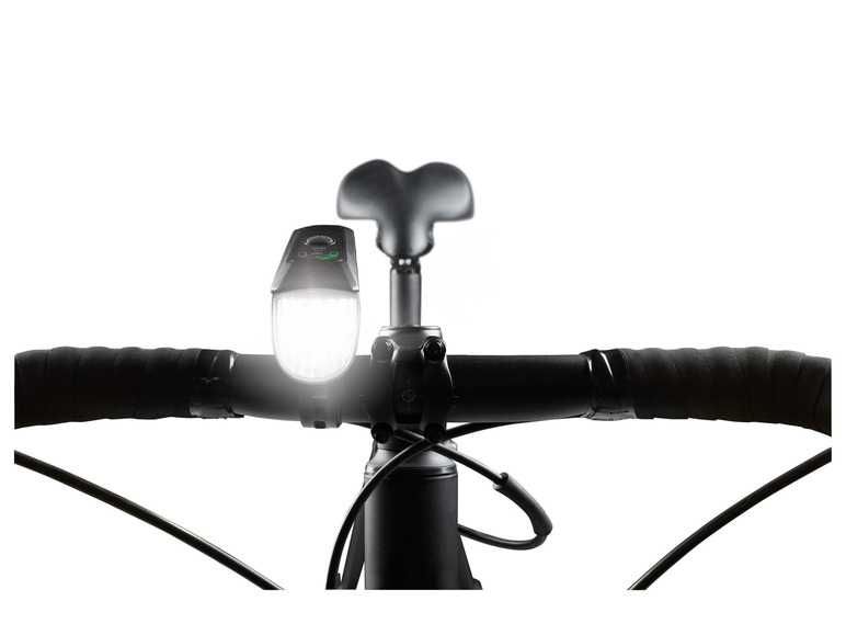 lumini bicicleta, far si stop LED CRIVIT  cu acumulator intern lithiu