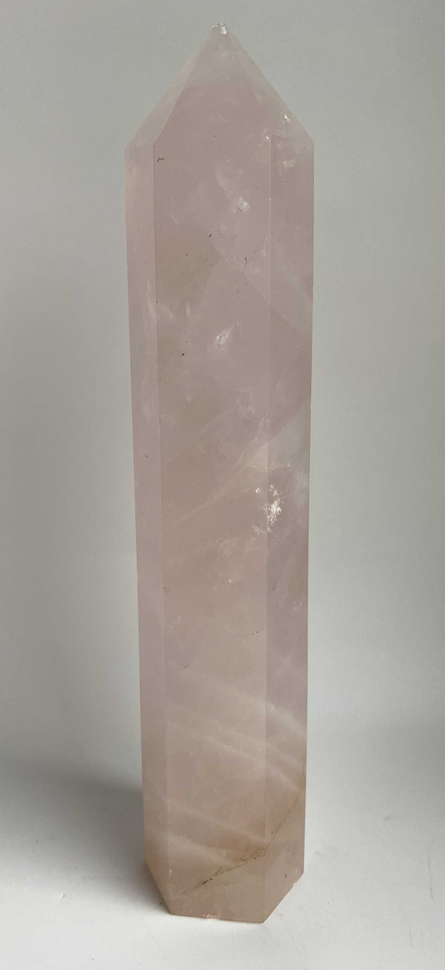 Cristale/Minerale - Cuart Roz - Obelisc piatra semipretioasa