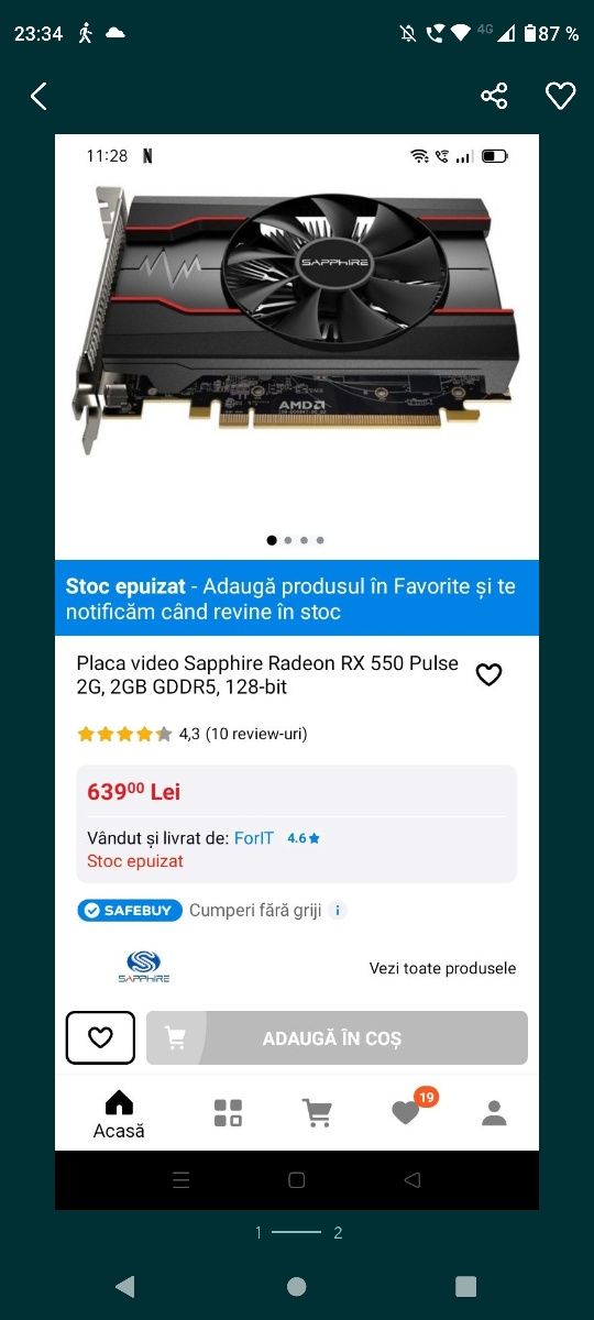 Placa video sapphire