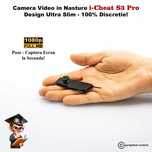Casca de copiat cu Camera video in nasture - iCheat S3 Pro Autofocus !