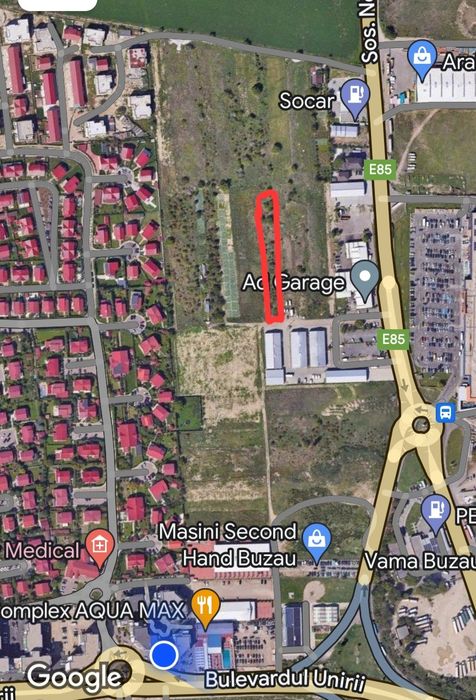 Teren de vanzare in Buzau (zona Dedeman, Ad Garage)