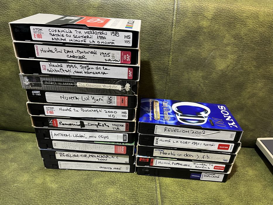 Casete video emisiuni tv rare, filme etc