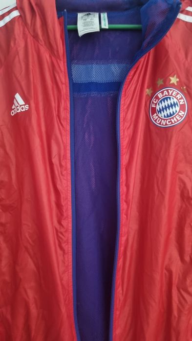 Adidas 2014 Red/Blue FC Bayern Munchen Anthem Jacket