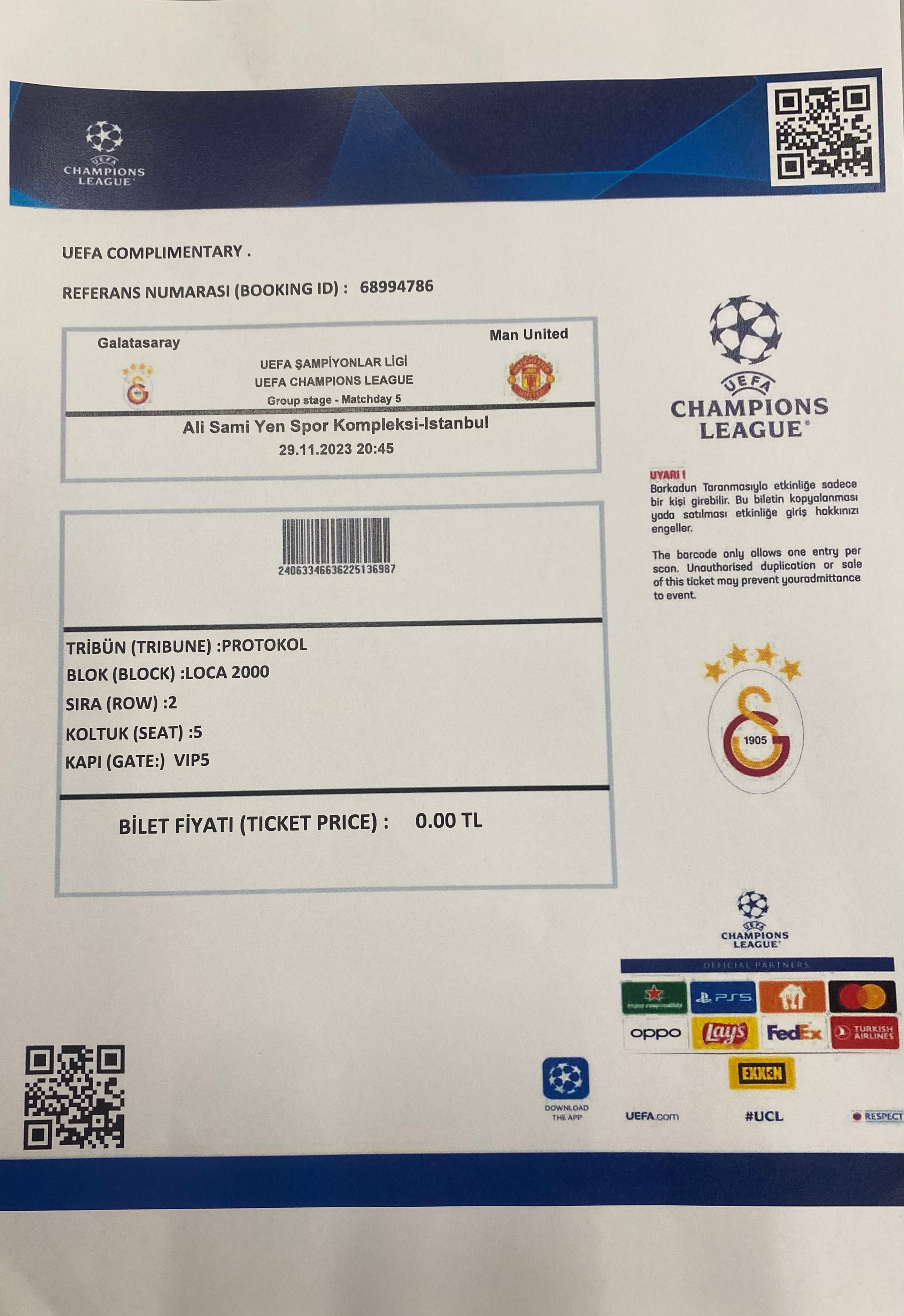 Баджове и билети Лига Европа, Лига на конференциите и Шампионска лига