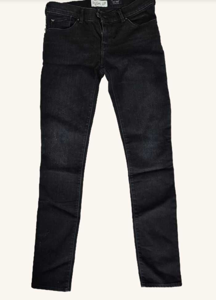 Сиво-черни дънки Armani Jeans, прави (straight leg), 27. размер