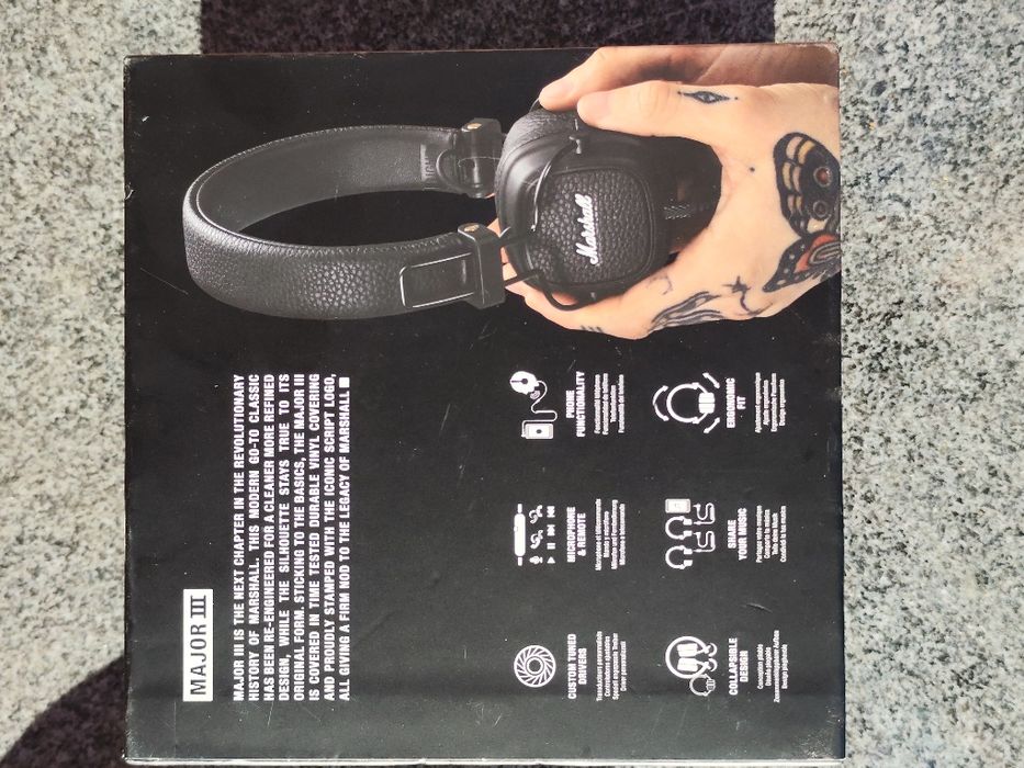 Marshall Major III – Чисто нови слушалки, оригинални, 3.5 мм