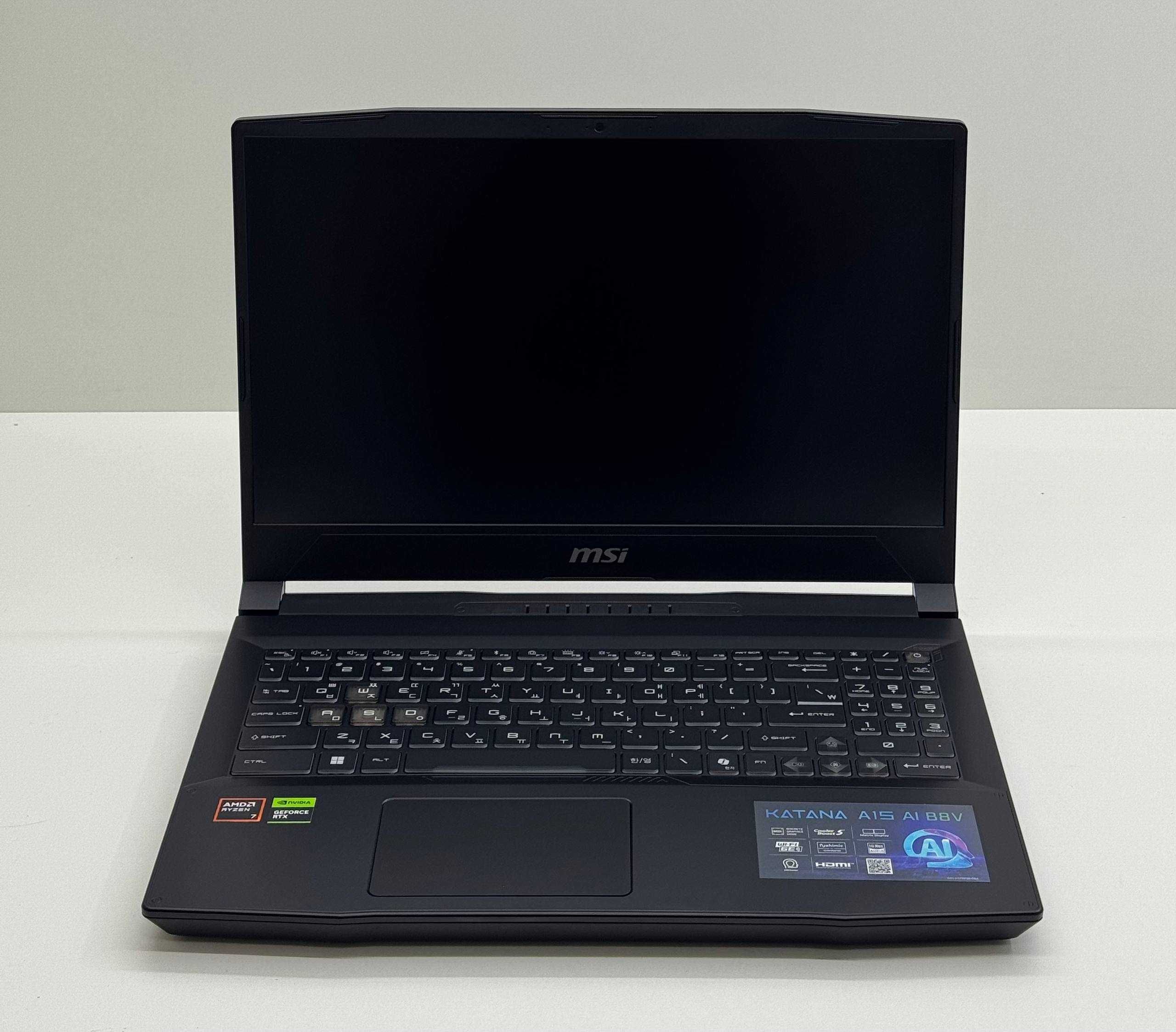 MSI KATANA 15 r7-8845HS /8GB DDR5/512GB SSD/RTX 4050 6GB/15.6 FHD IPS