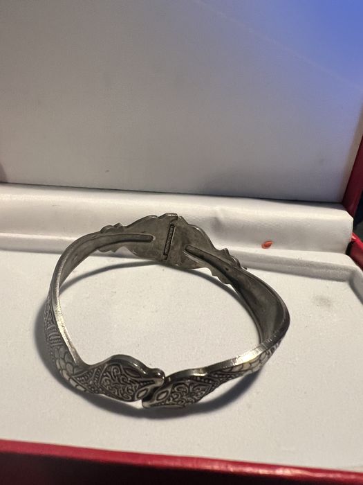 Bratara Vintage Peckham Seamless placata Cu argint,2 capete rotative