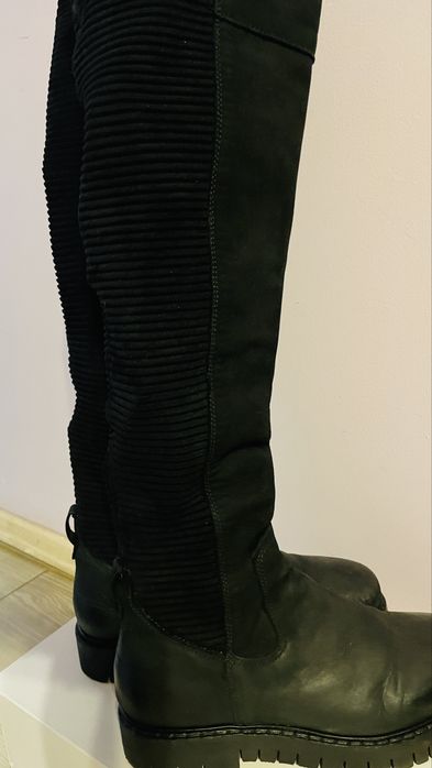 Cizme piele peste genunchi