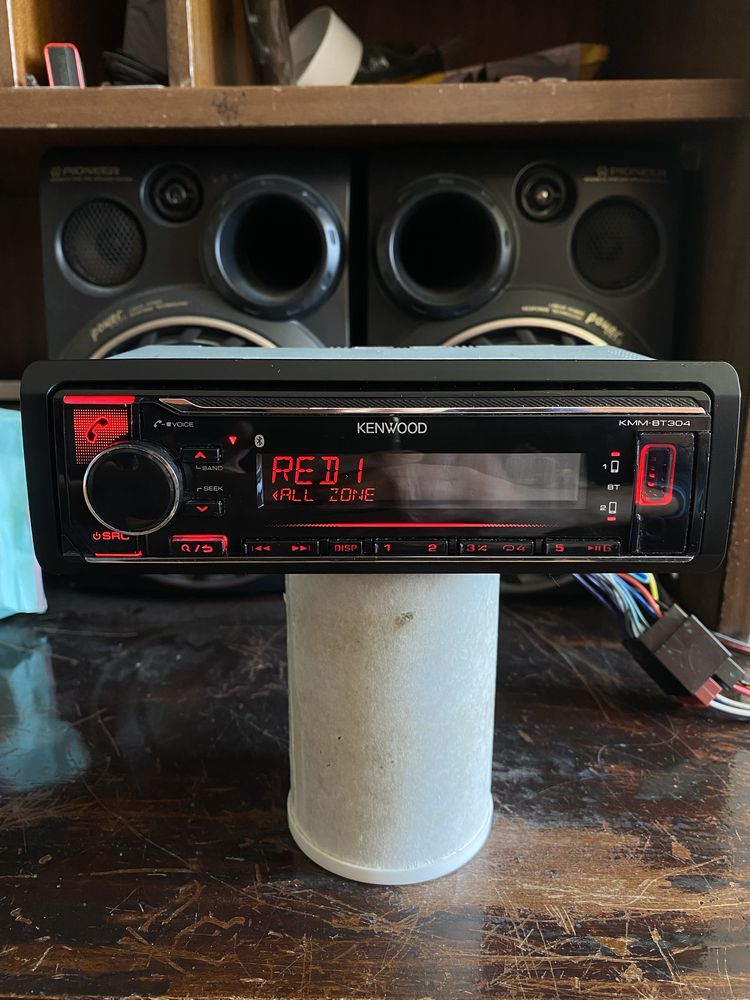 KENWOOD KMM-BT304 -ЦВЕТОВЕ 4V- BLUETOOTH USB радио плеър за кола сд cd
