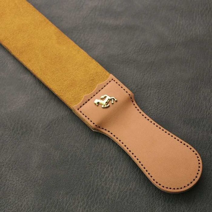 Бръснарски колан за заточване с катарама за закачане и дръжка,20204975