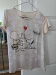Нова дамска тениска Snoopy в бежово 36