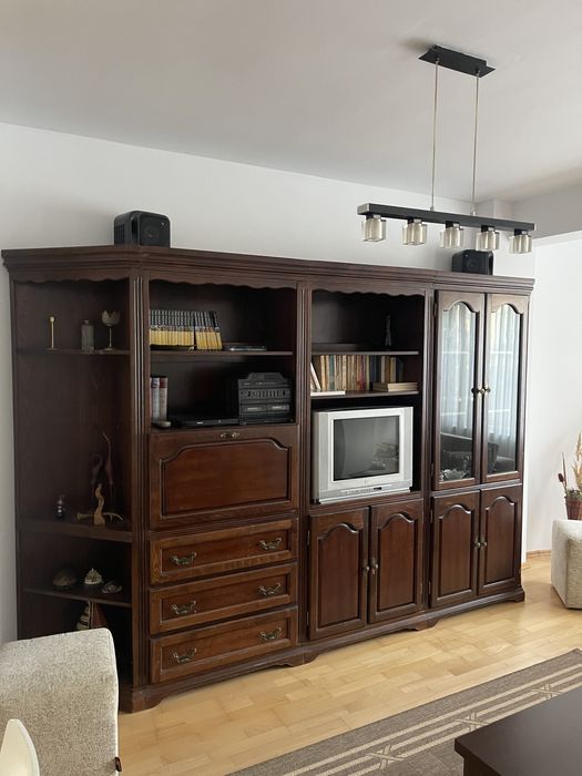 Biblioteca sufragerie lemn masiv