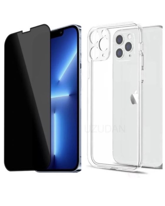 Pachet Husa si Folie Sticla Curb Iphone 14/15/16E/17 PRO MAX PLUS AIR