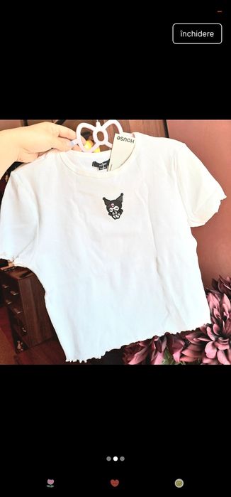 Tricou cu etichetă de la House tricou bumbac Kuromi