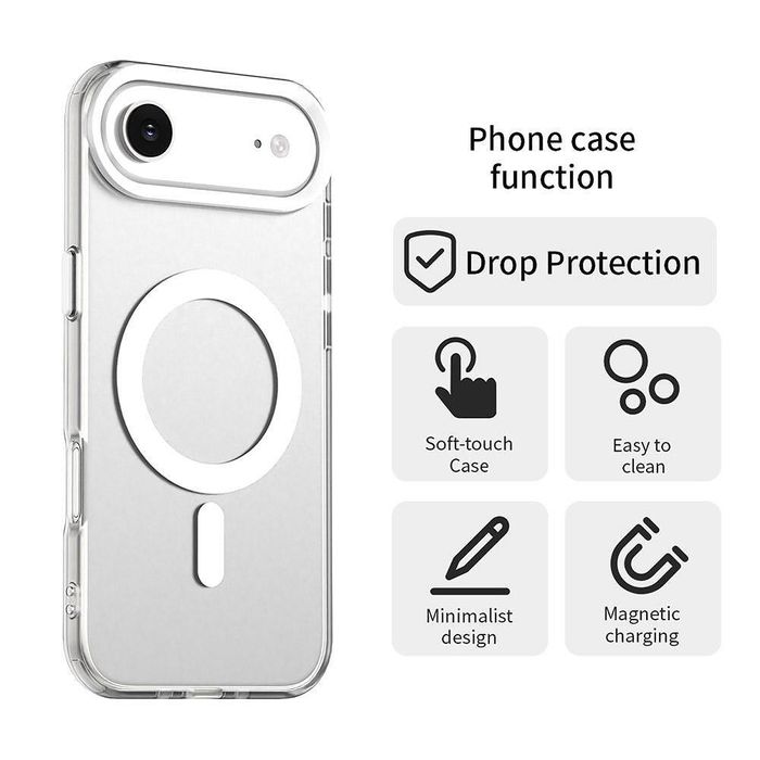 Techsuit candycase magsafe кейс за iphone 17 air – white