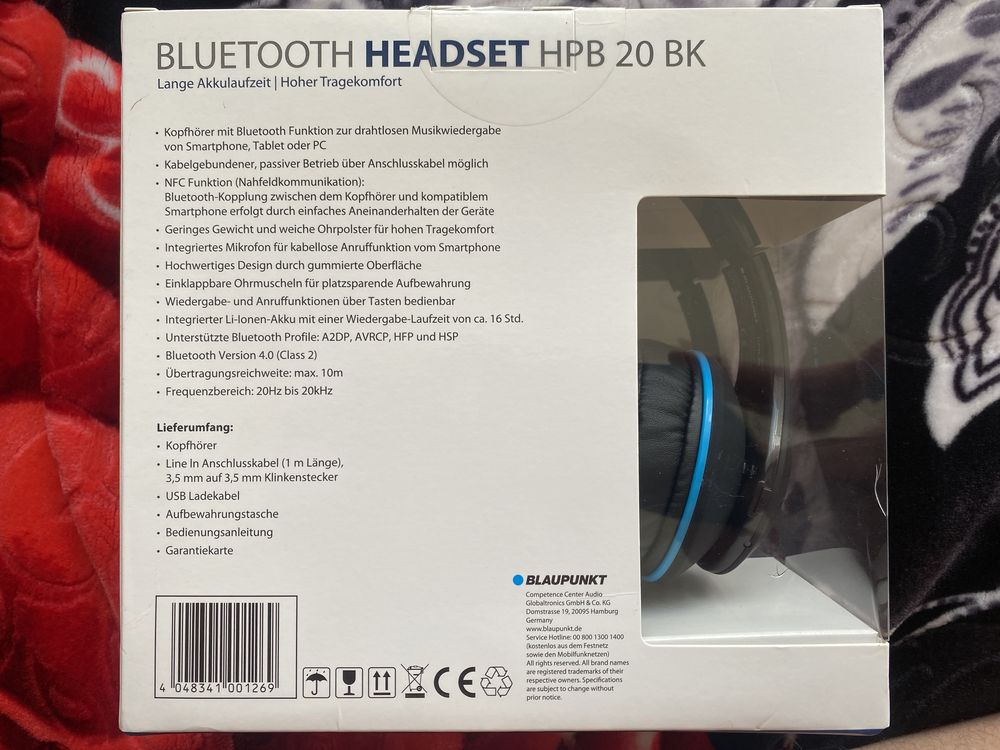 BLAUPUNKT Bluetooth Headset HPB 20 BK