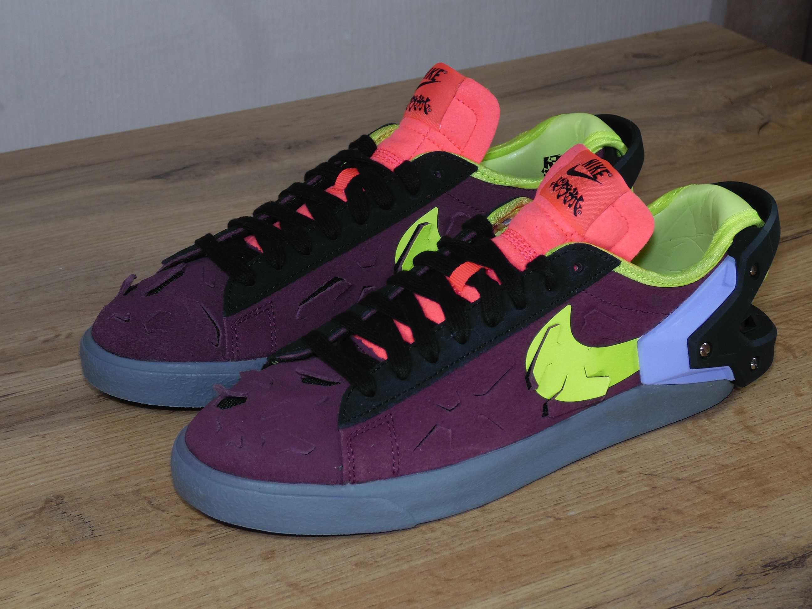 Нови! Nike x Acronym Blazer Low Night Maroon -38,5 / 39 и 40,5 номер