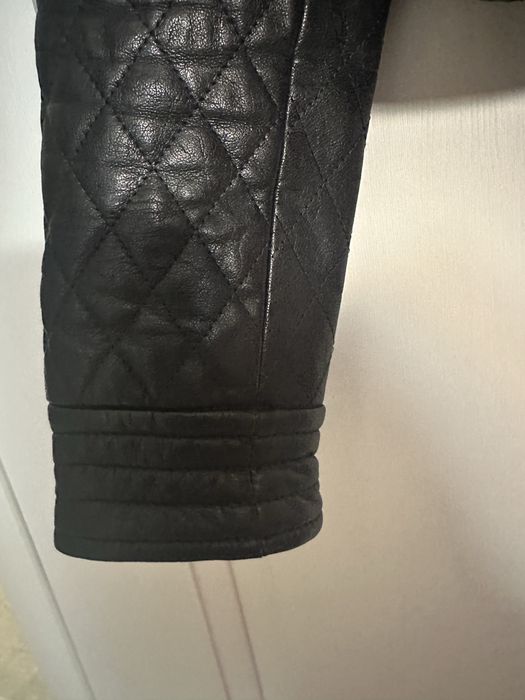 Jacheta din piele naturala Massimo Dutti