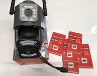 Camera Rotativa Supraveghere 2 Lentile 6Mp Long IR Color IP66 Sd-64Gb