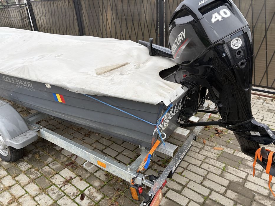 Motor barca Mercury 40cp 40hp cizma lunga comanda la mana