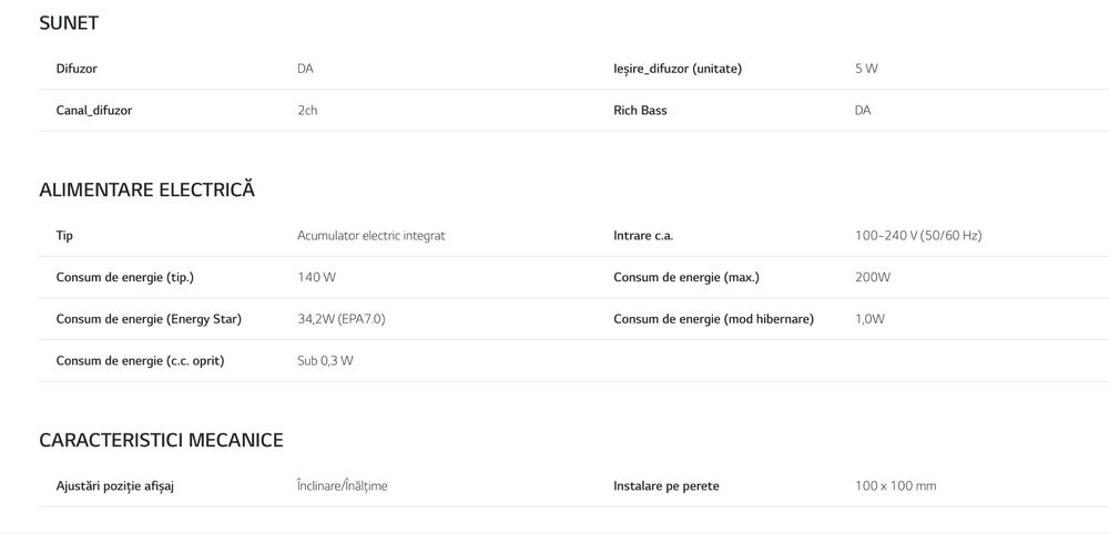 Monitor LG UltraFine 4K 23,7” Compatibil MAC
