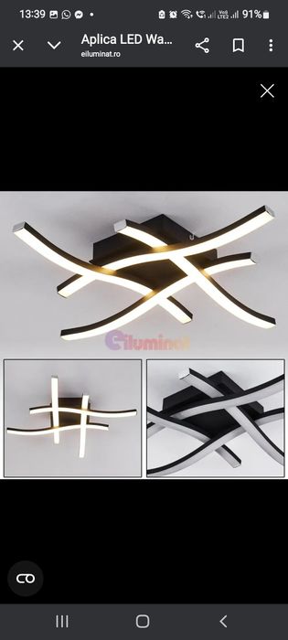 Aplică LED cu Telecomandă (2025 ) 3 nuanțe de culoare ,