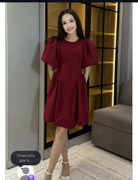 платие вечернее в бордовом цвете за 8000тысяч