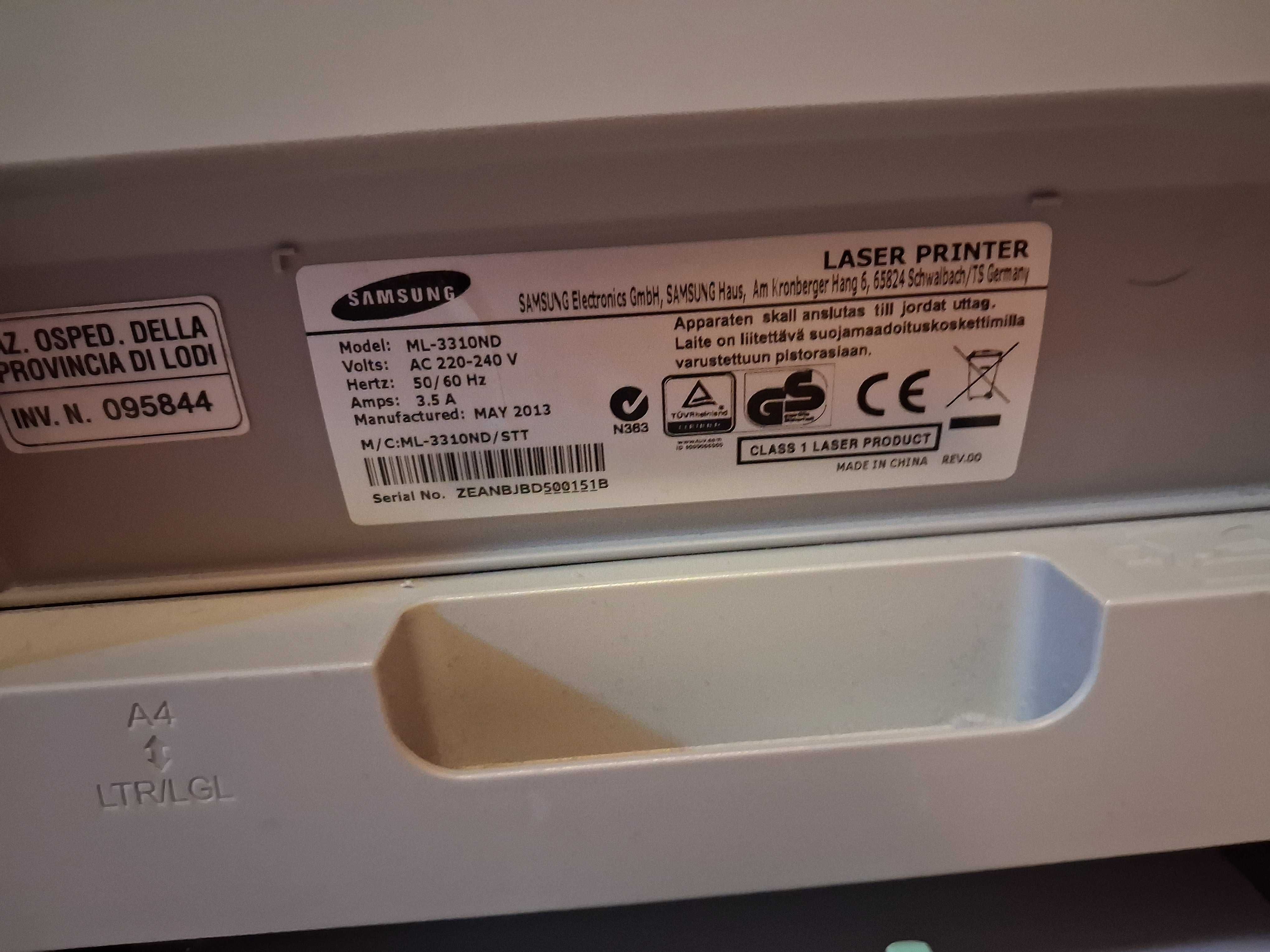 Принтер втора употреба Samsung ML-3310ND  с остатъчен тонер
