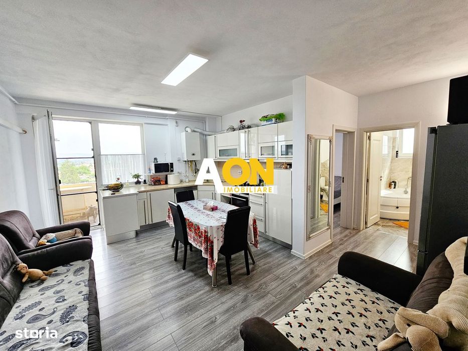 Apartament 3 camere, 2 balcoane, 2 bai, 66 mp utili, Ampoi 3