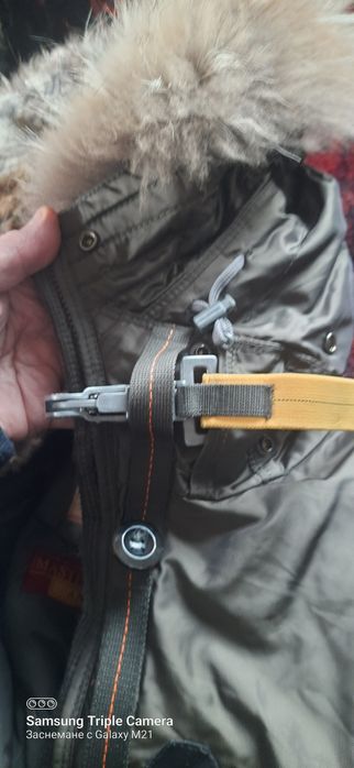 Parajumpers оригинално пухено дамско яке с естествена яка