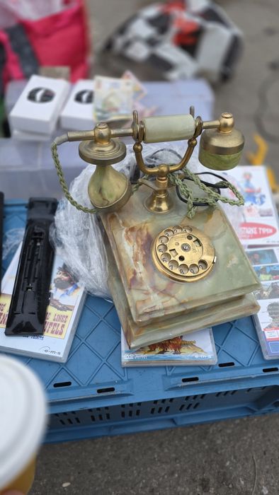 Telefon fix vintage marmura onyx