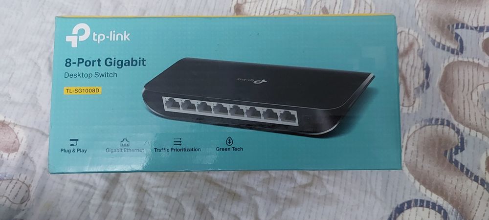 TP-Link TL-SG1008D, 8 портов, Gigabit