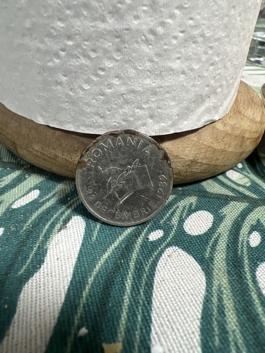 Moneda 10 lei , anul 1989 22 decembrie