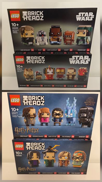 Lego Brickheadz StarWars 40623, 40675 Harry Potter 40560, 40677