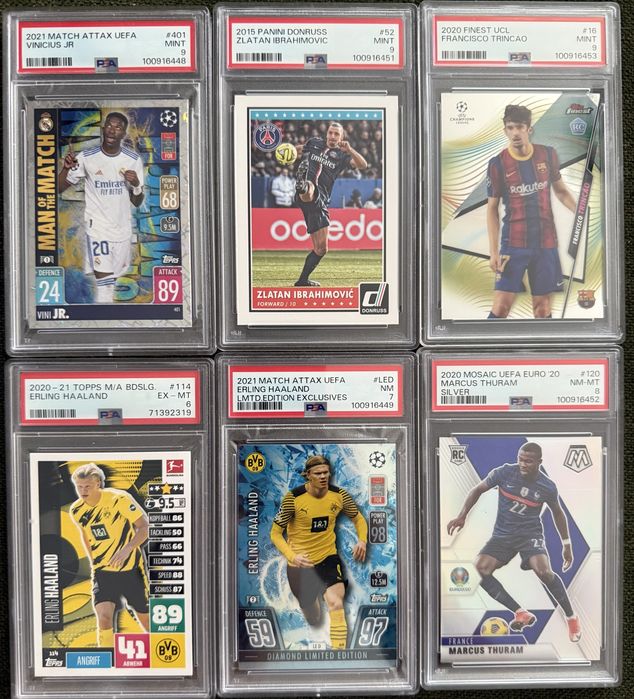 Panini Topps diverse Carduri/Stickere autentificate si gradate de PSA