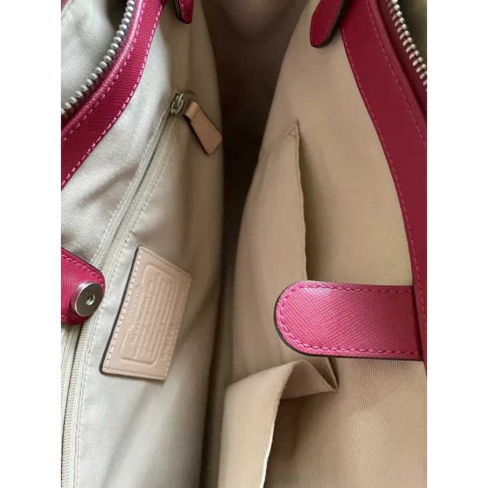 Geanta dama mare Coach piele Magenta