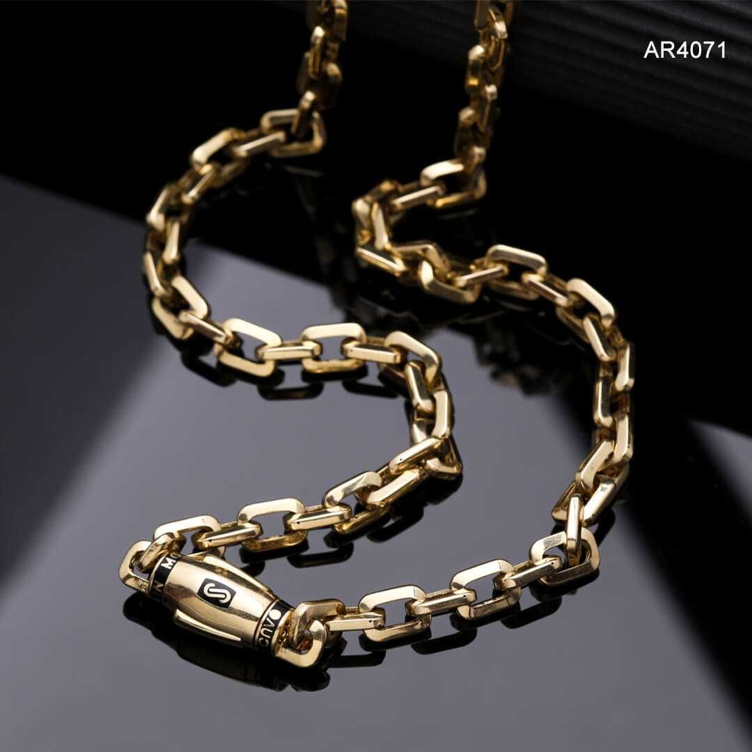 Lant Aur 14K Monaco Chain, ARJEWELS [AR4071]