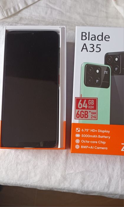 telefon mobil ZTE BLADE A 35, 64 GB, nou.