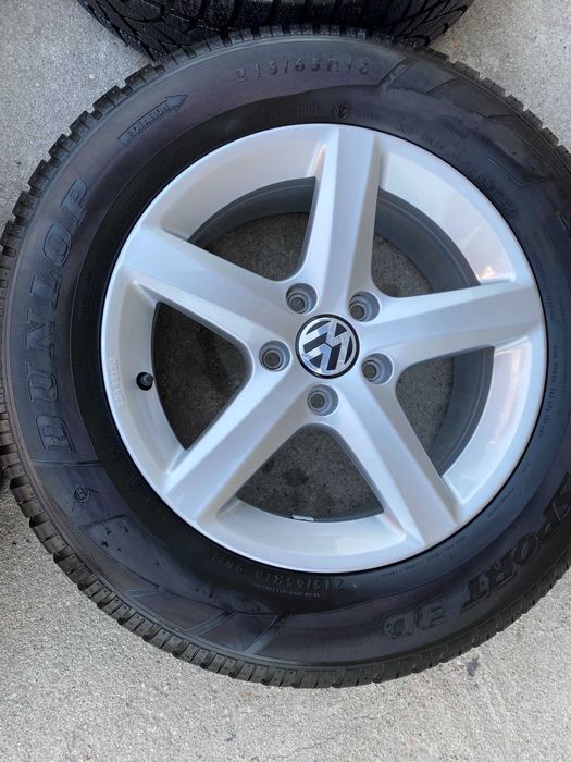 Jante originale VW (Volkswagen) pe 16 cu anvelope de iarna "ASPEN"