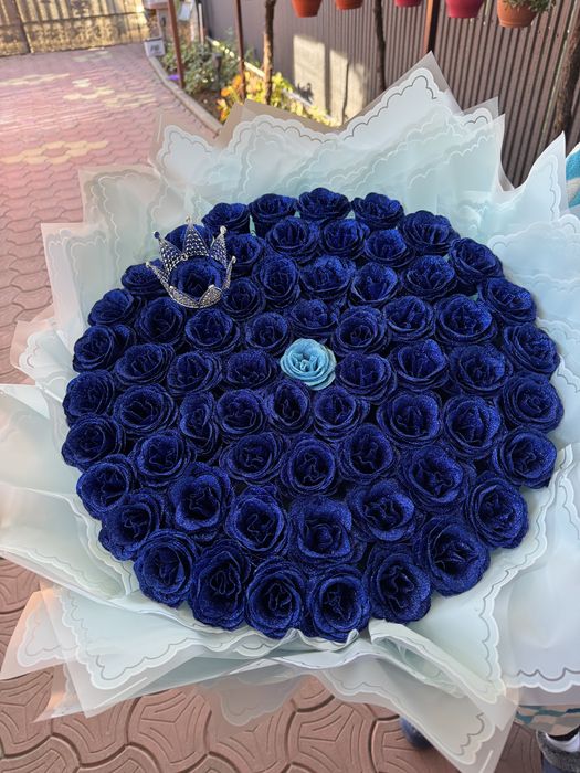 Buchet de trandafiri din sapun cu sclipici