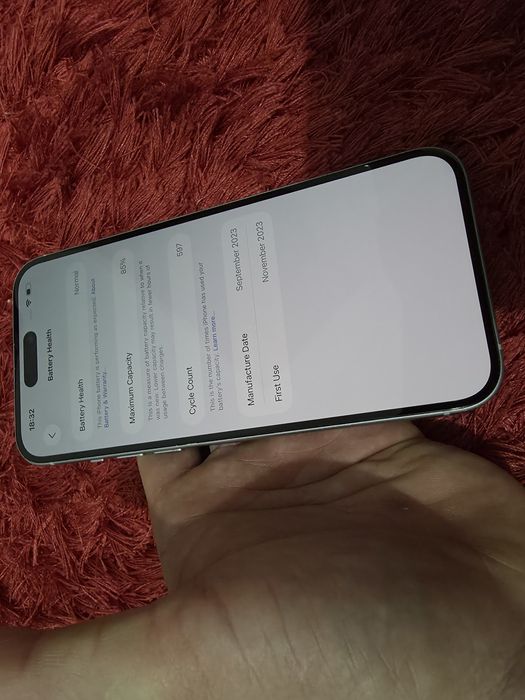 -Iphone 15Plus, Blue, 128Gb, 8Ram, bat: 85%, doar telefonul, stare foa