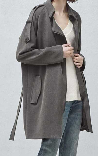 Trenchcoat tip cocon MNG