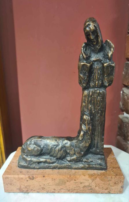 Sculptura din bronz pe soclu din marmura, Iosif Fekete