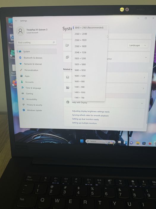 Laptop ThinkPad X1 Carbon EXTREM Gen 3 NOU 4K i7-10850H Displ 15,6 SIM