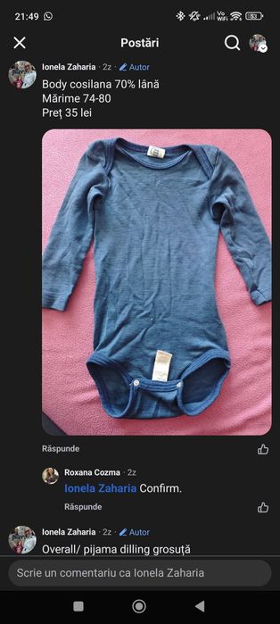 Boby cosilana albastru