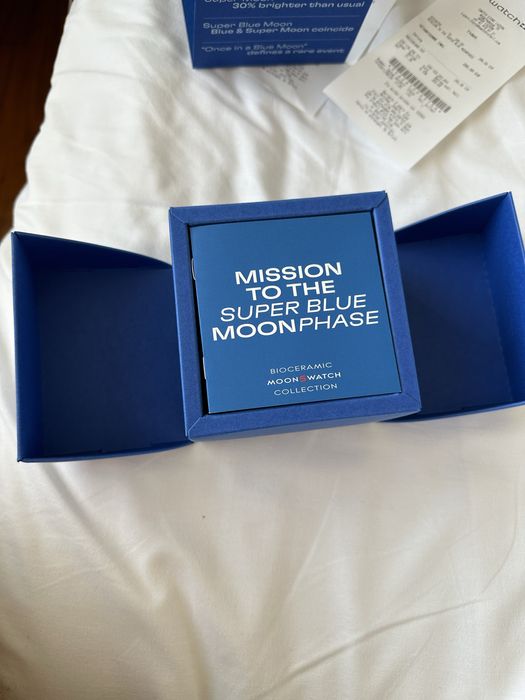 Ceas Omega x Swatch Mission to the super blue moonphase