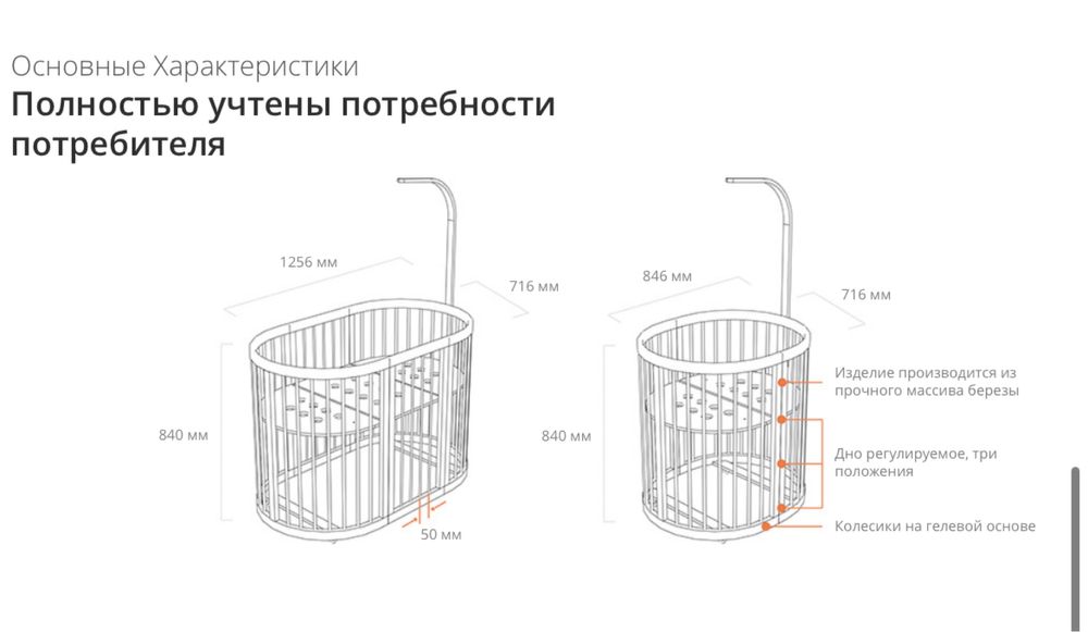 Продам детскую квроватку  Miobed 6 в 1