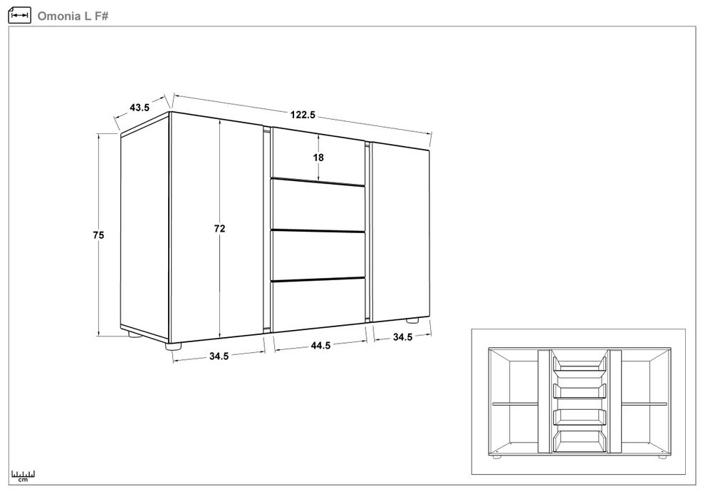 Комод, скрин, шкаф за спалня - НОВ!